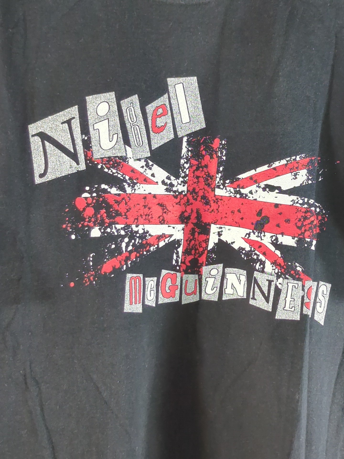 ROH ナイジェル・マッギネス「British by Blood Wrestler By Nature」Tシャツ(ブラック)