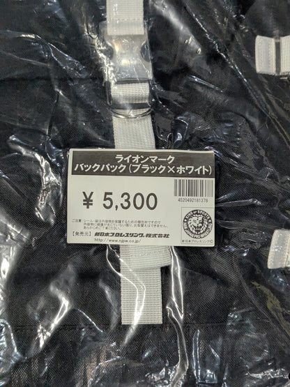 ライオンマーク バックパック(ブラック×ホワイト)