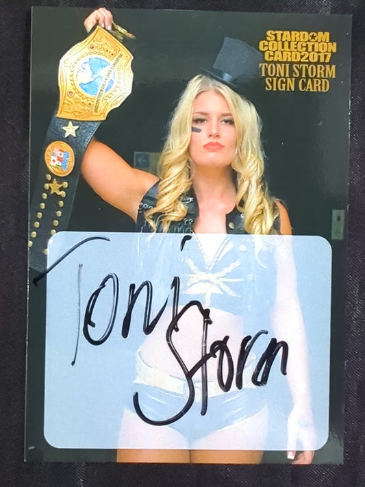 2017 STARDOM COLLECTION CARD トニー・ストーム 公式サインカード(57)