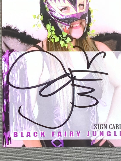 2019 STARDOM COLLECTION CARD Black Fairy Jungle (Jungle Kyona ) Official autographed card (207)