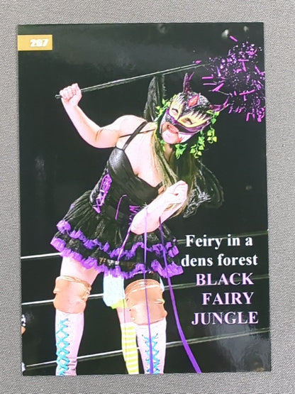 2019 STARDOM COLLECTION CARD Black Fairy Jungle (Jungle Kyona ) Official autographed card (207)