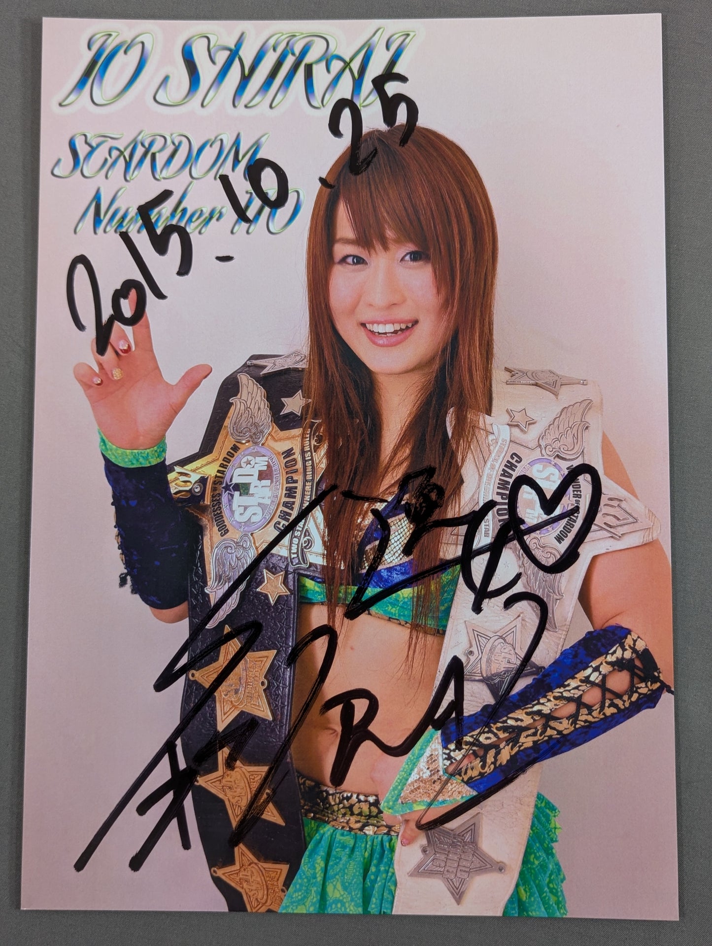 Io Shirai (Iyo Sky)  hand signed autograph Pro-Photo (A-4)