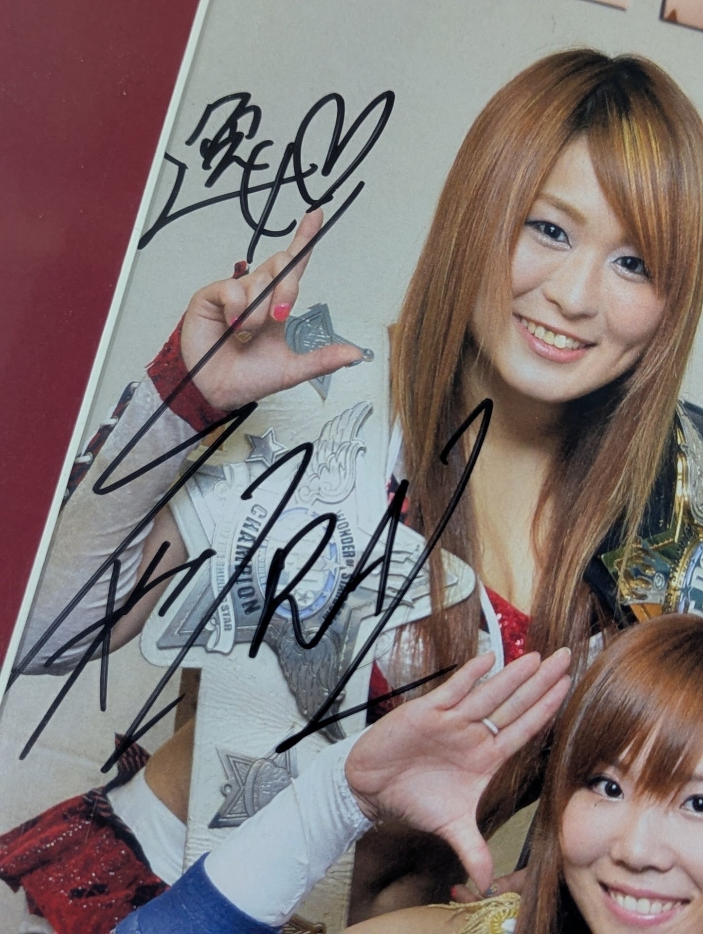 紫雷イオ＆岩谷麻優＆宝城カイリ 3選手 直筆サイン入り 額装ポートレート