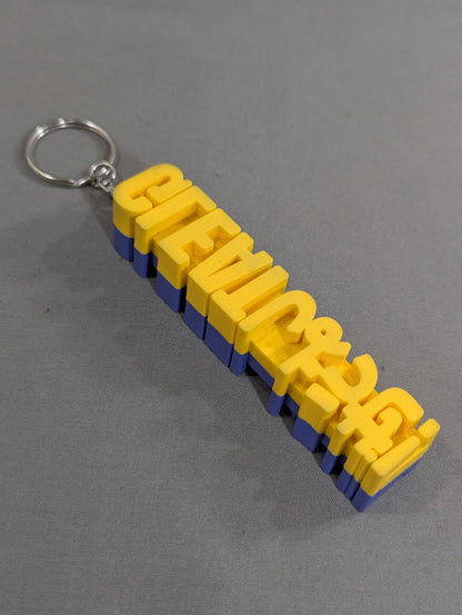 GLEAT  "Let's GLEAT !" 3D Rubber Keychain