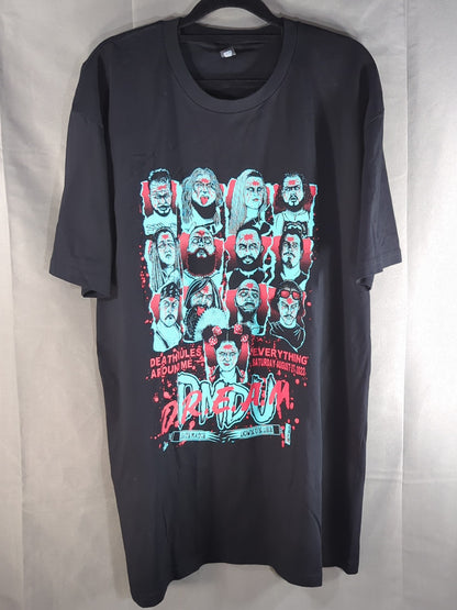 DEATHMATCH DOWNUNDER (DMDU) "D.R.E.A.M. 2022" Illustration T-Shirt (Black)