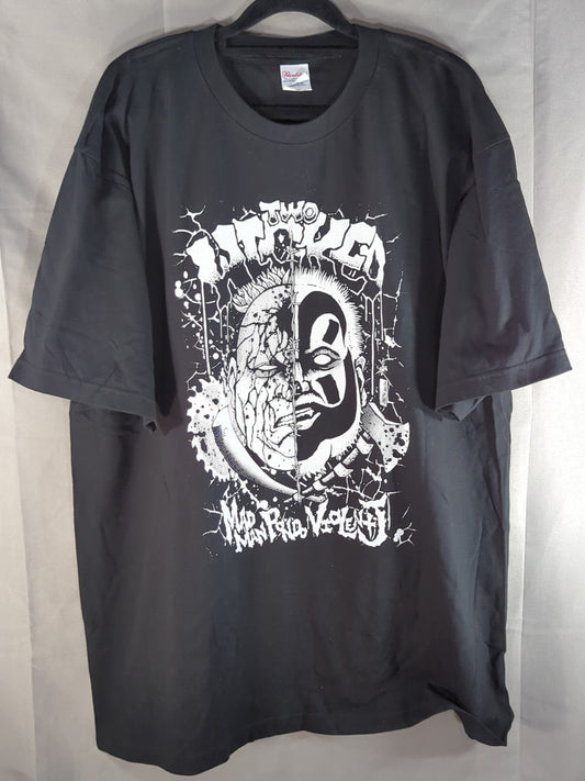 Madman Pond & Violent J "TWO WICKED" Illustration T-Shirt (Black)