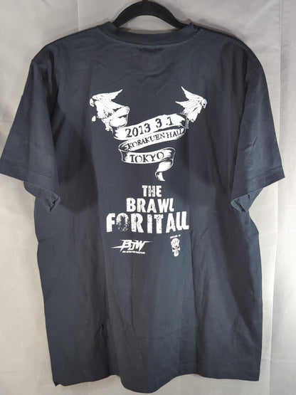 ★045 Evil Monkey Crazy's★ Jun Kasai & "Black Angel" Jaki Numazawa  "SHOW NO MERCY" T-Shirt