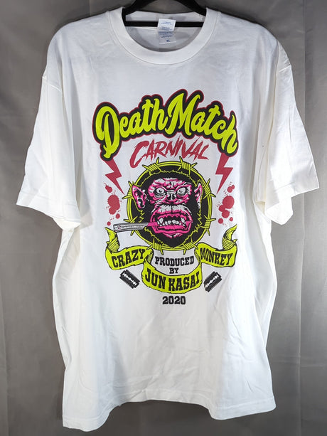 葛西純プロデュース「デスマッチカーニバル 2020」Tシャツ(ホワイト)