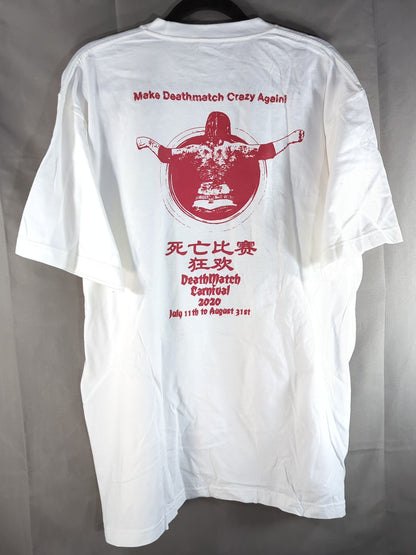葛西純プロデュース「デスマッチカーニバル 2020」Tシャツ(ホワイト)