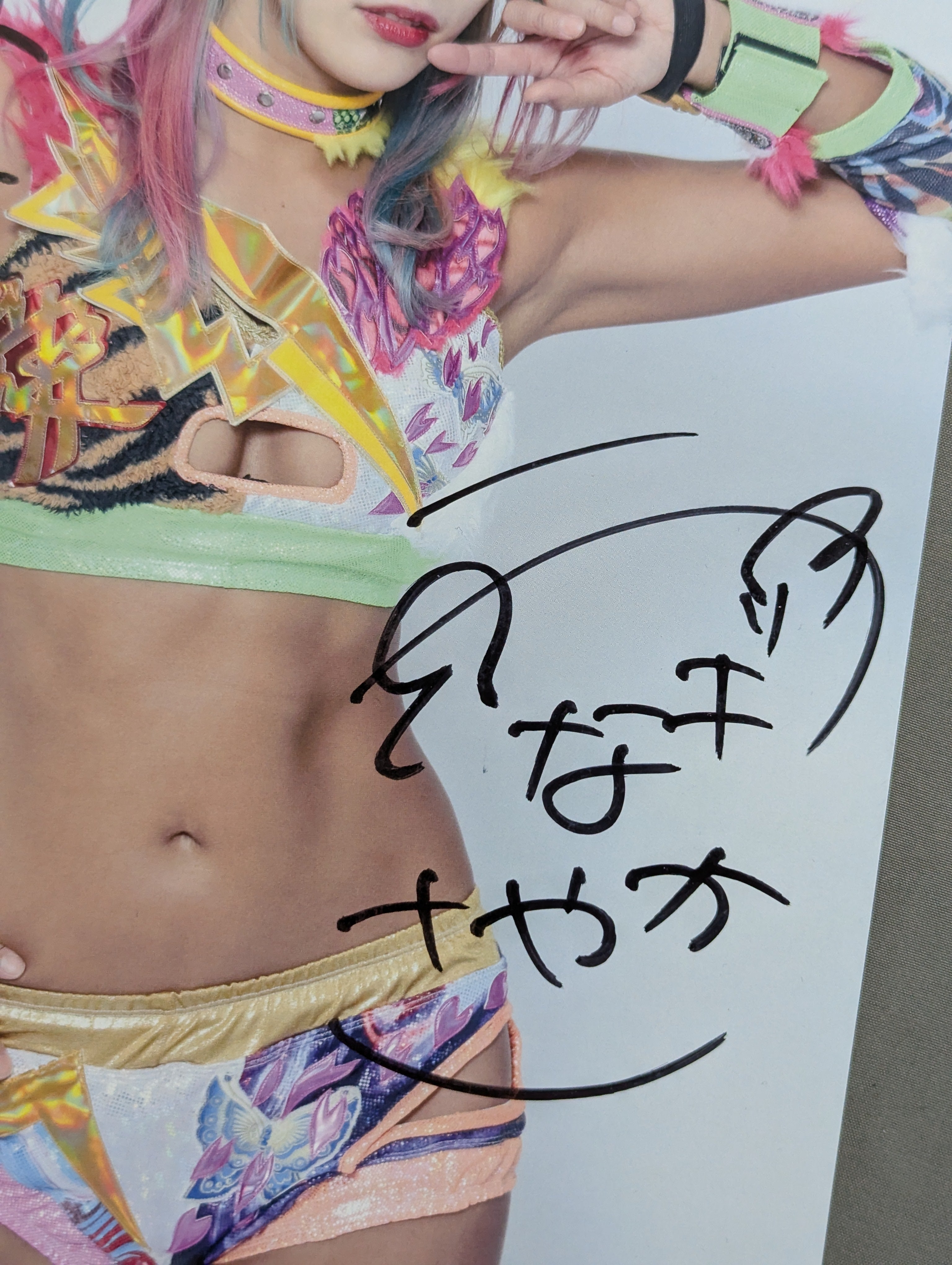 ウナギ・サヤカ 直筆サイン入り スターダムポートレート(P-7) – 闘道館