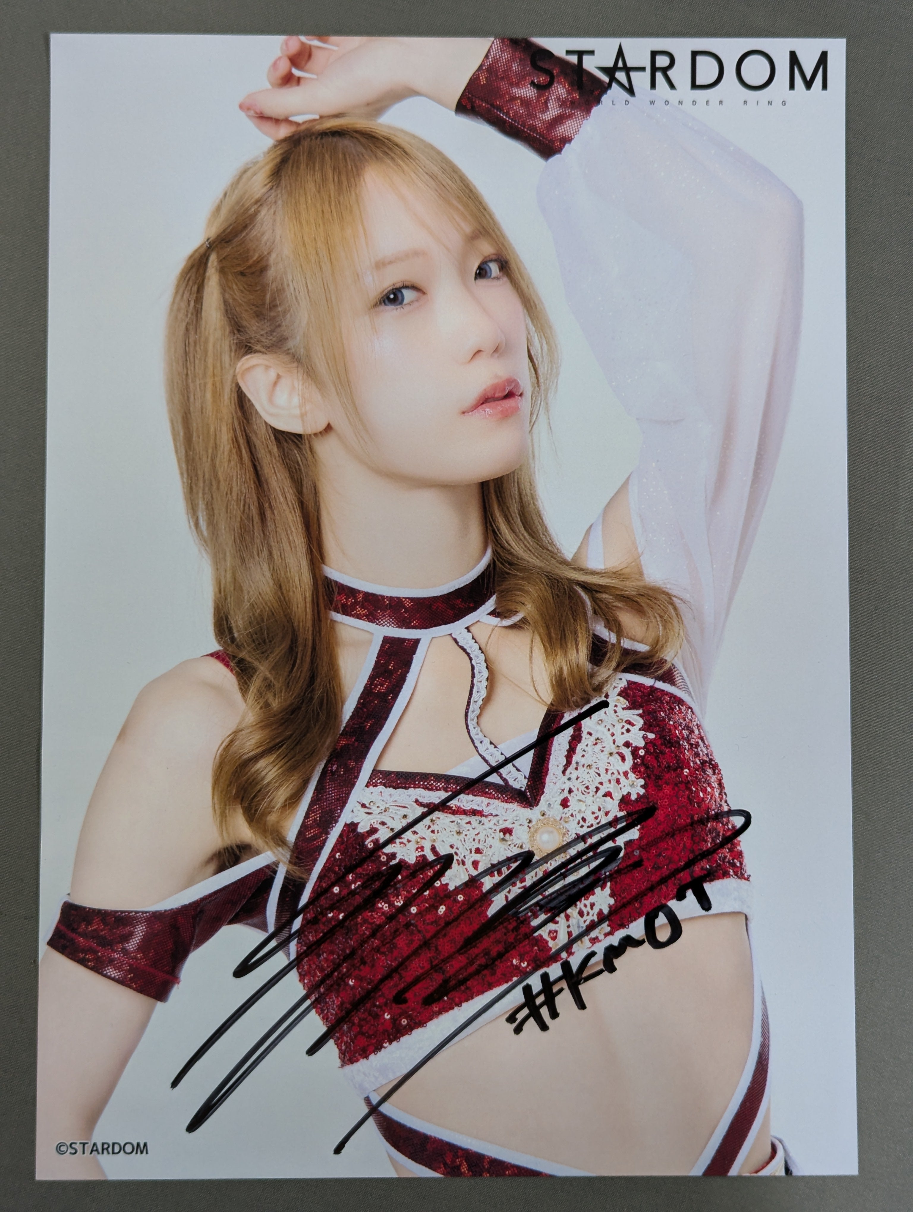スターダム 鹿島沙希 直筆サイン & キスマーク入り 写真集 EMBLEM スターダム 鹿島沙希 直筆サイン入り写真集 EMBLEM SAKI KASHIMA