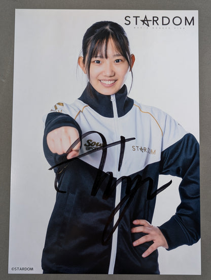 天咲光由 直筆サイン入り スターダムポートレート(J-9)