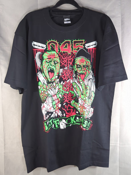 葛西純＆”黒天使”沼澤邪鬼「045邪猿気違’s」イラストTシャツ