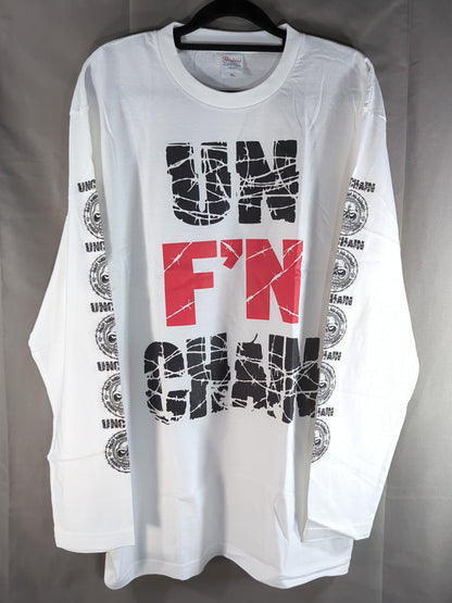 Jun Kasai  Unit "UNCHAIN" Long Sleeve T-Shirt (White)