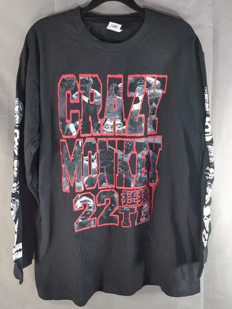 葛西純「狂猿 22TH」ロングスリーブTシャツ(ブラック)