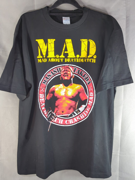 竹田誠志「M.A.D.」Tシャツ(ブラック)