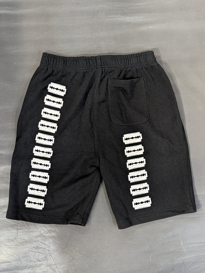 ★黄昏番長★ 葛西純「SHUT UP AND CRAZY」スウェットハーフパンツ(ブラック×イエロー)