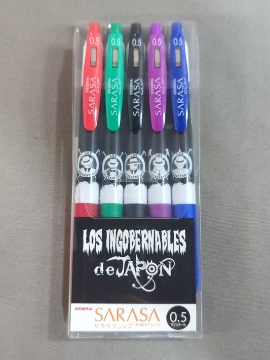 L.I.J. ZEBRA ballpoint pen set of 5