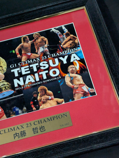 ★G1 CLIMAX初優勝★ 内藤哲也 G1 CLIMAX 23 優勝記念 直筆サイン入り フォトフレーム