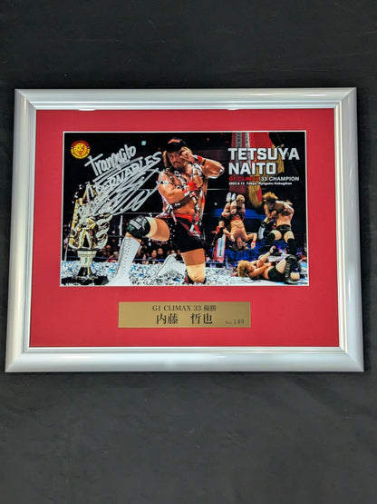 内藤哲也 G1 CLIMAX 33 優勝記念 直筆サイン入り フォトフレーム