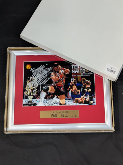 内藤哲也 G1 CLIMAX 33 優勝記念 直筆サイン入り フォトフレーム