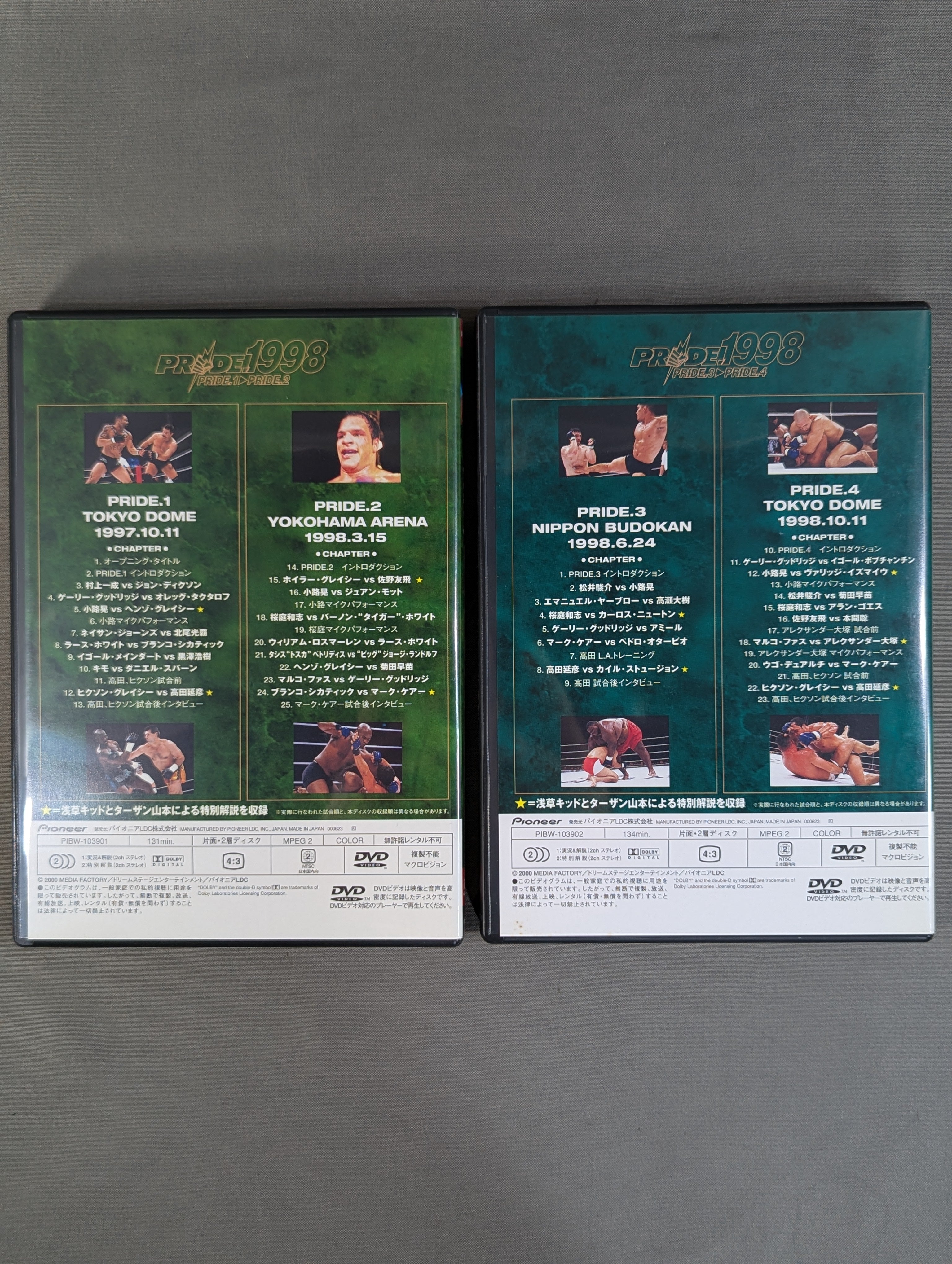 PRIDE.1998 ☆PRIDE.1→PRIDE.4☆ – 闘道館