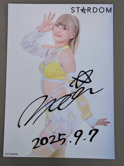 ★サイン会★ なつぽい 直筆サイン入り スターダムポートレート(R-7)