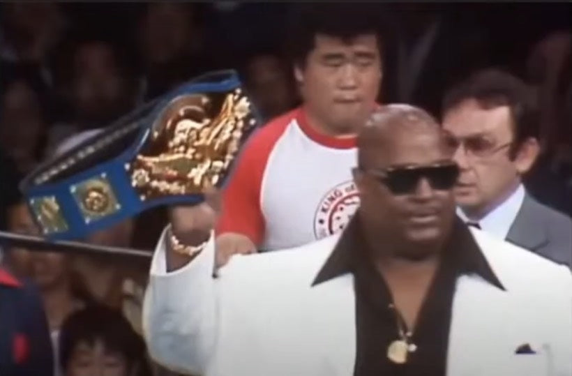 ★45年ぶりに出現!!アブドーラ・ザ・ブッチャー持参!!★ 実使用のトリニダードトバゴチャンピオンベルト