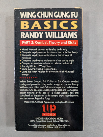 ★RANDY WILLIAMS★ WING CHUN GUNG FU BASICS PART2 ～Combat Theory and Kicks～