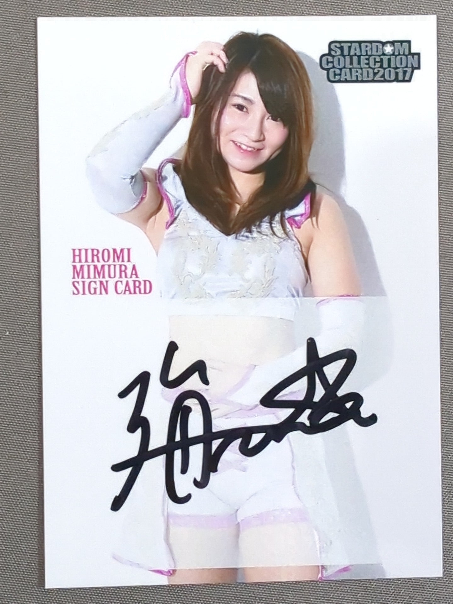 2017 STARDOM COLLECTION CARD 美邑弘海 公式サインカード(18)