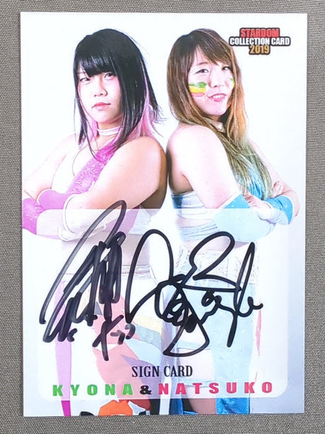 2019 STARDOM COLLECTION CARD ジャングル叫女＆刀羅ナツコ 公式サインカード(187)