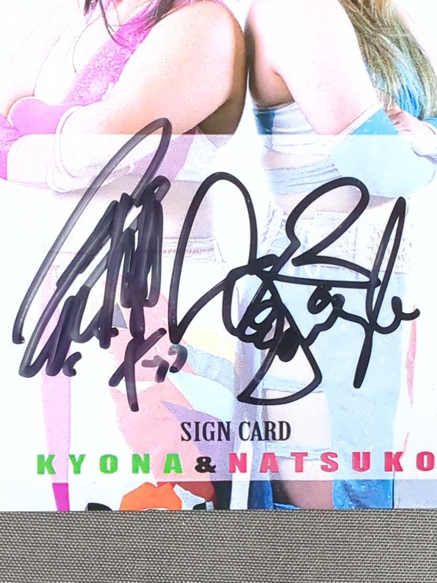 2019 STARDOM COLLECTION CARD ジャングル叫女＆刀羅ナツコ 公式サインカード(187)
