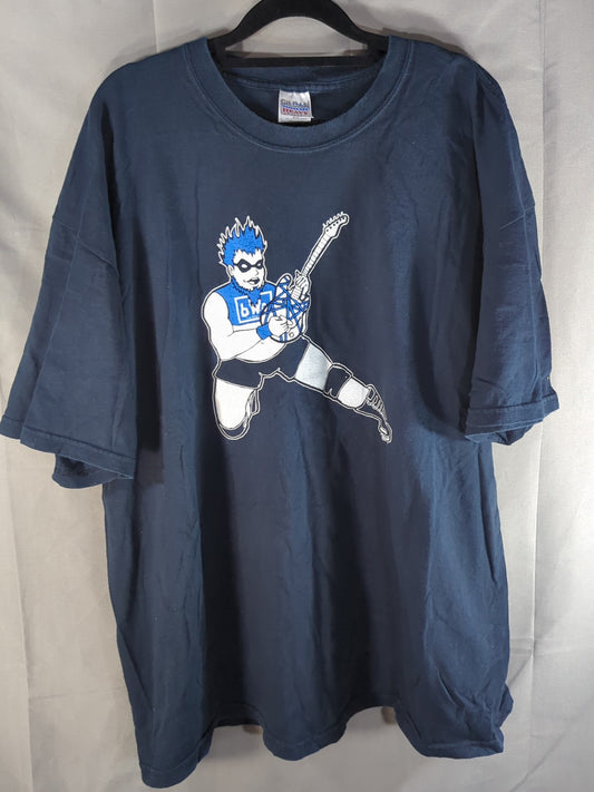 ブルー・ミーニー「A NIGHT FOR DA' BLUE GUY!!!」イラストTシャツ(ブラック)
