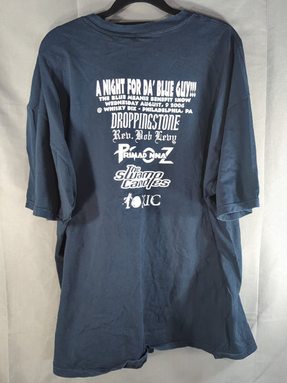 ブルー・ミーニー「A NIGHT FOR DA' BLUE GUY!!!」イラストTシャツ(ブラック)