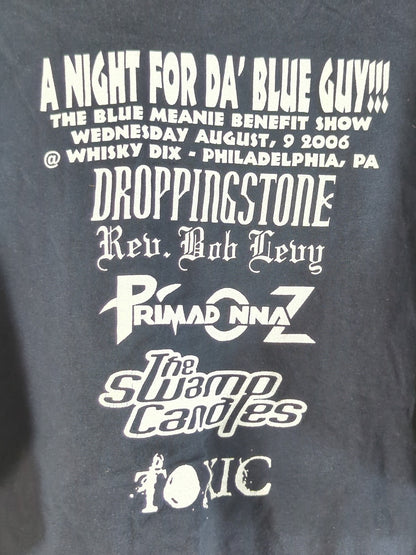 ブルー・ミーニー「A NIGHT FOR DA' BLUE GUY!!!」イラストTシャツ(ブラック)