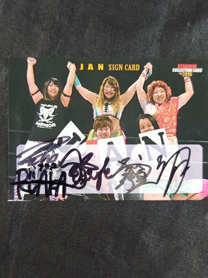 2019 STARDOM COLLECTION CARD JAN official autographed card