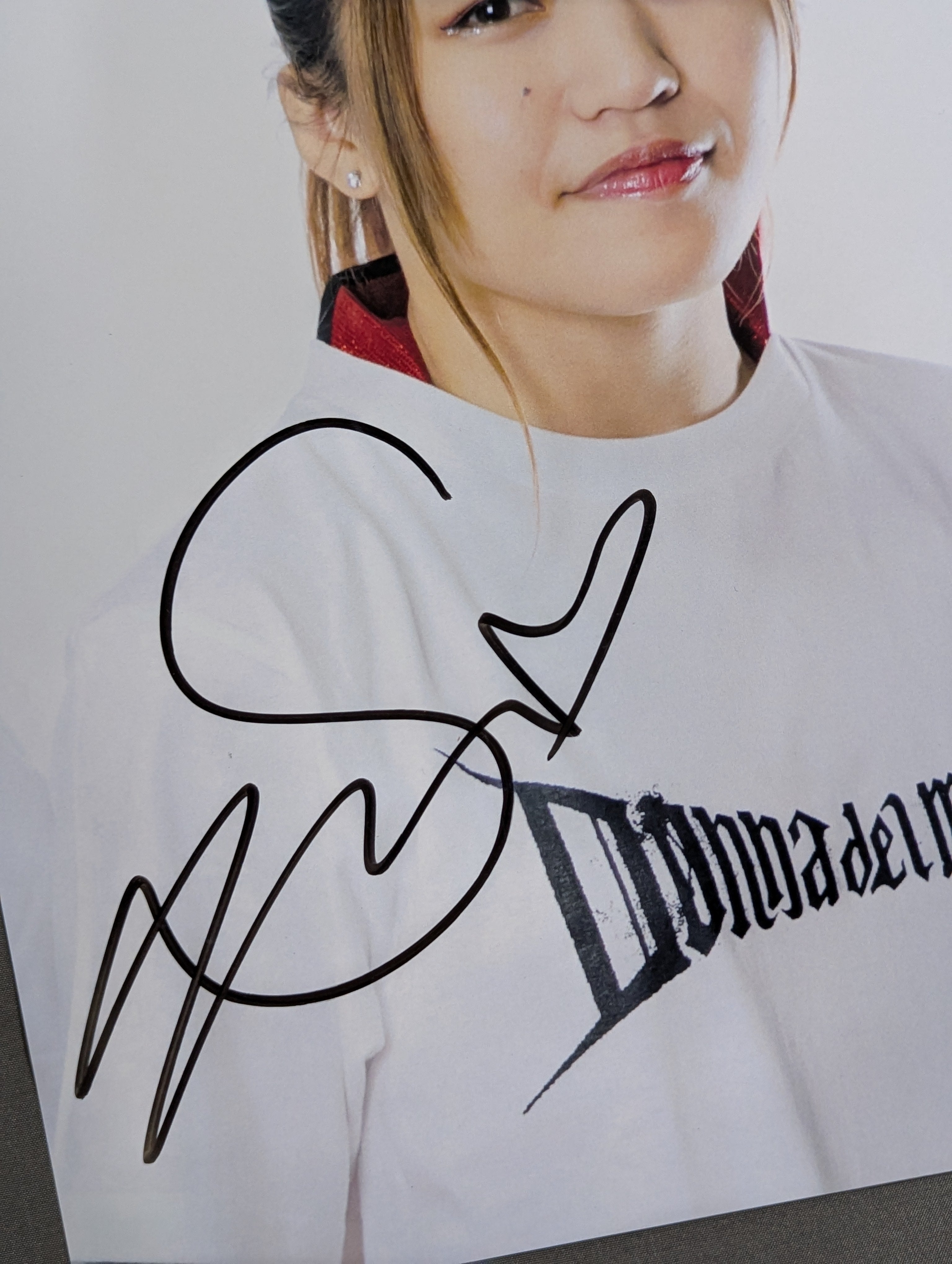 ☆〜4月4日☆ STARDOM スターダム朱里直筆サイン・手形・写真入り色紙 ☆匿名配送☆ STARDOMスターダムひめか直筆サイン・手形・写真入り色紙