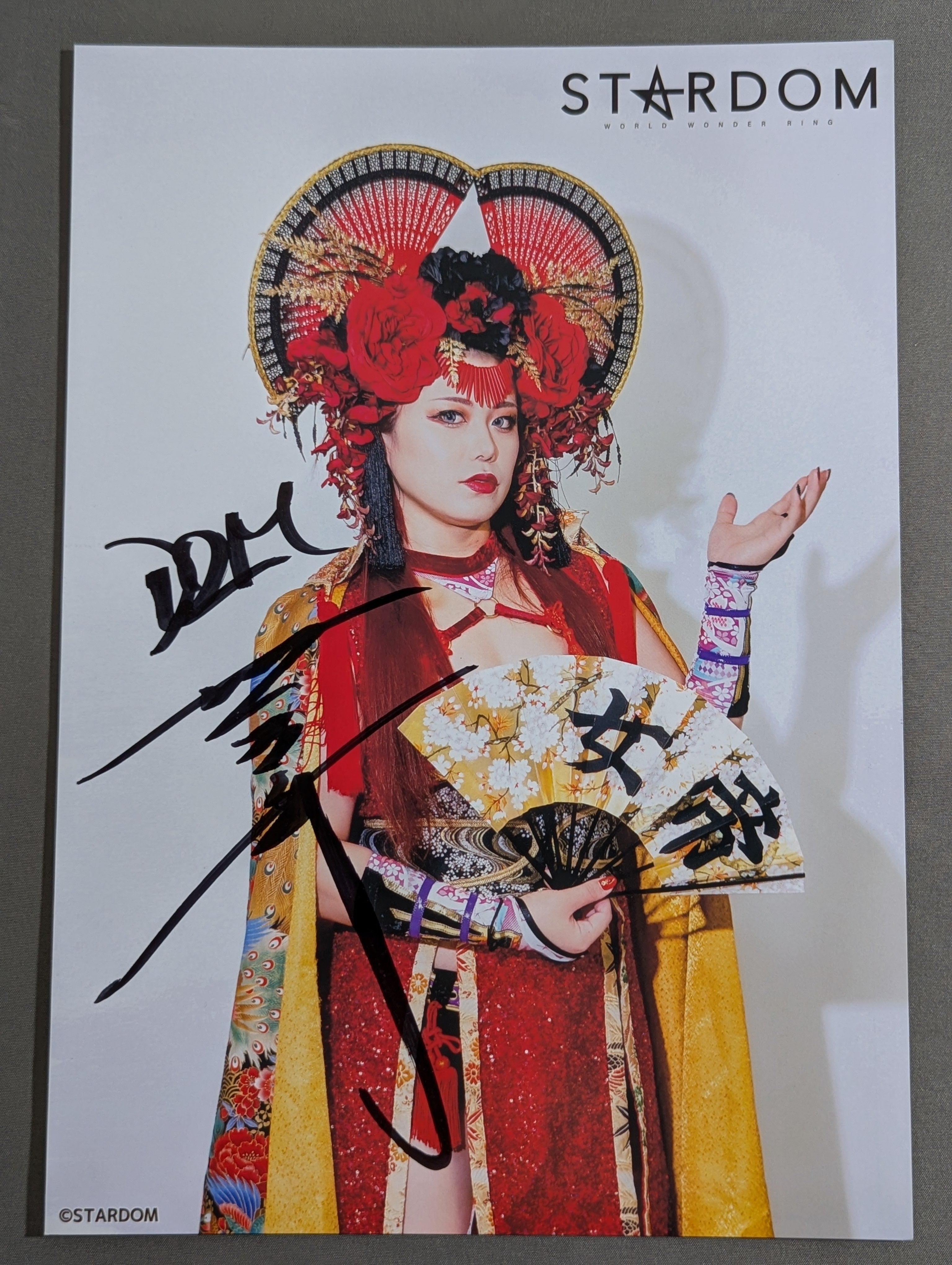 女子プロレス スターダム 舞華 直筆サイン入りポートレート STARDOM