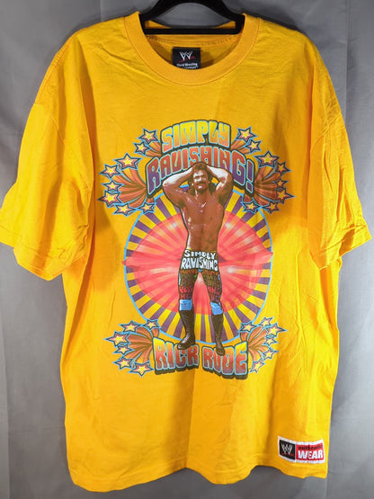 Rick Ruud "SiIMPLY RAVISHING!" Picture T-shirt (WWE (2000s) / Yellow)