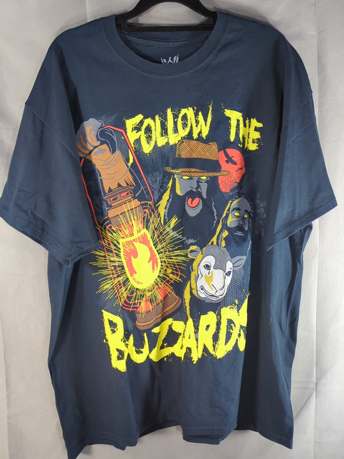 Wyatt Family "FOLLOW THE BUZZARDS" Illustrated T-Shirt (WWE (2011) / Black)