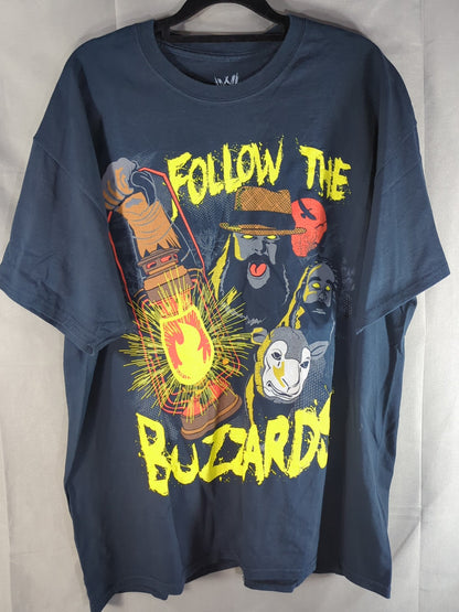 Wyatt Family "FOLLOW THE BUZZARDS" Illustrated T-Shirt (WWE (2011) / Black)