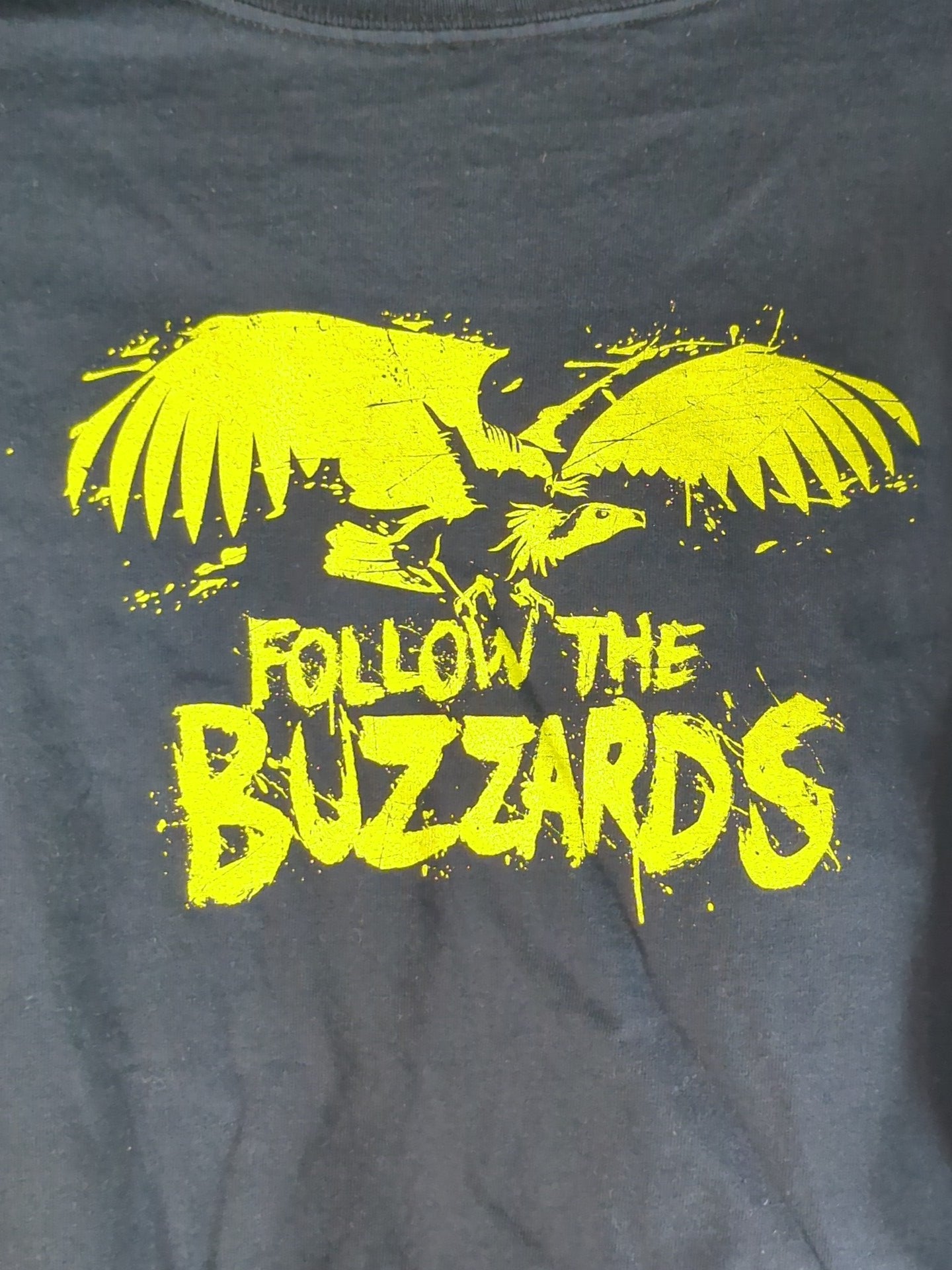 Wyatt Family "FOLLOW THE BUZZARDS" Illustrated T-Shirt (WWE (2011) / Black)