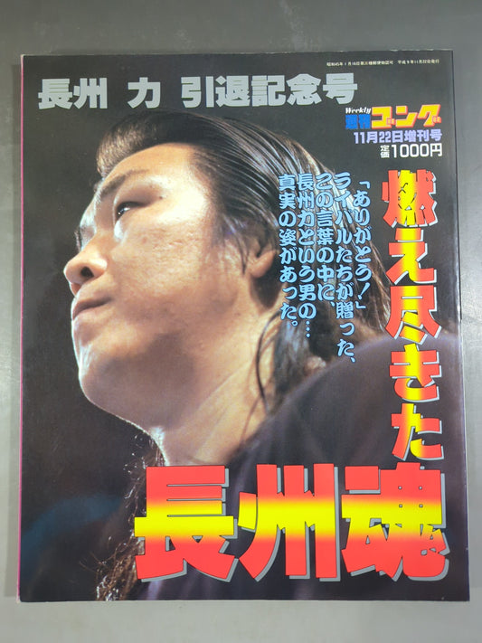 ゴング増刊号 燃え尽きた長州魂 長州力 引退記念号