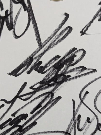 ★世界の新日ジュニア★ 新日本プロレス Jr.ヘビー級5選手 寄せ書き(ライオンマーク色紙)