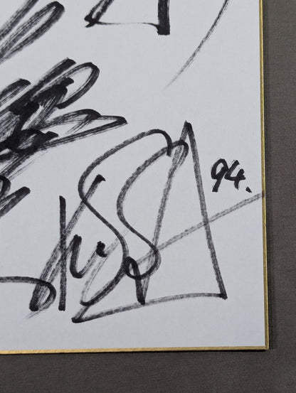 ★世界の新日ジュニア★ 新日本プロレス Jr.ヘビー級5選手 寄せ書き(ライオンマーク色紙)