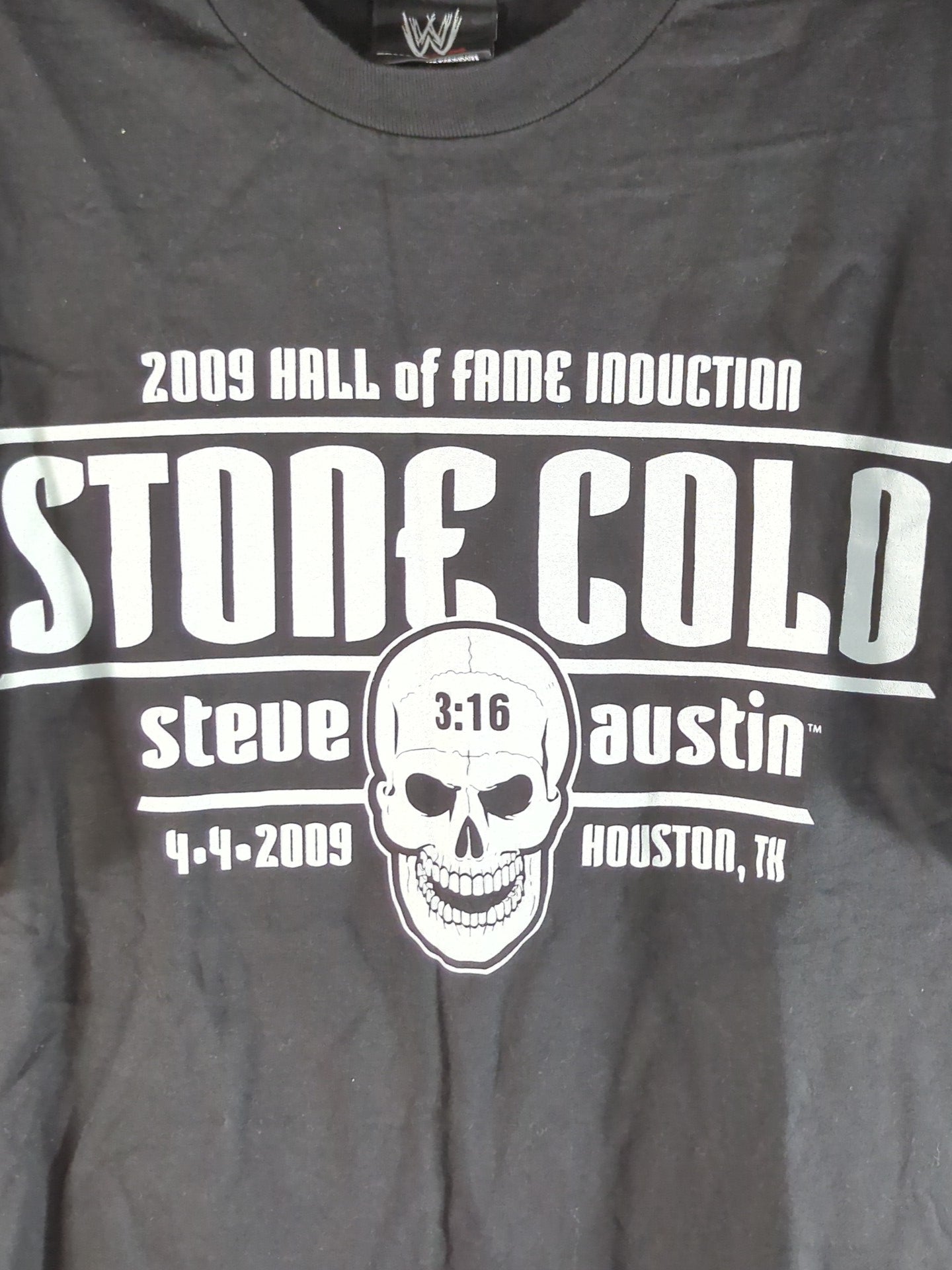 ストーンコールド・スティーブ・オースチン「2009 HALL OF FAME INDOCTION」Tシャツ(WWE(2008) / ブラック)