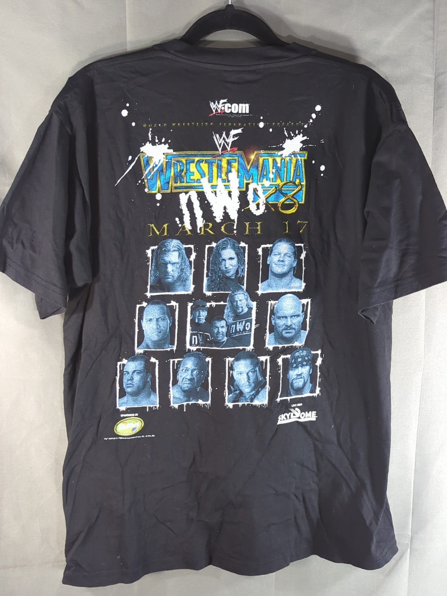 レッスルマニア18 大会記念Tシャツ(WWF(2002) / ブラック)