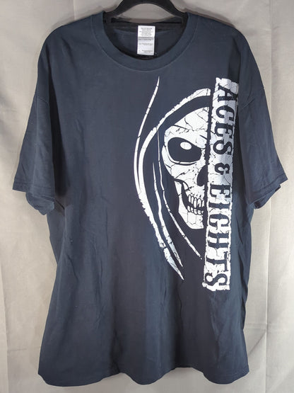 エイシズ・アンド・エイツ「ACES＆EIGHTS」Tシャツ(ブラック)