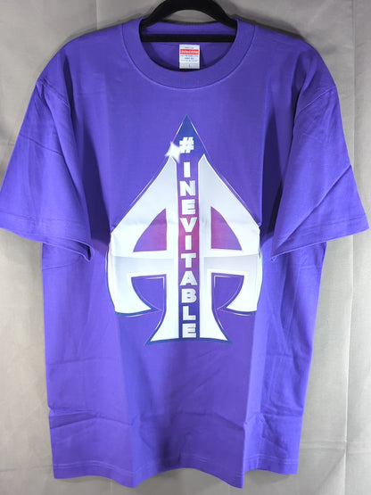 エース・オースティン「#INEVITABLE」Tシャツ(パープル)