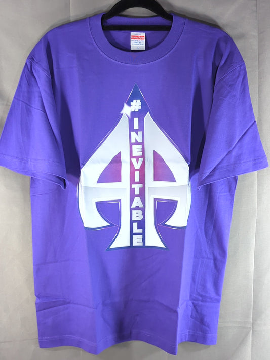 エース・オースティン「#INEVITABLE」Tシャツ(パープル)